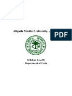 AMU BA Syllabus PDF