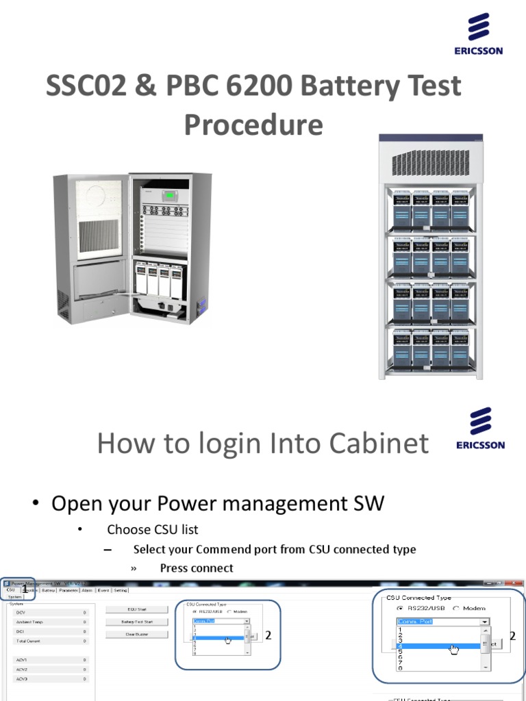 SSC02 & PBC 6200 Battery Test Guide | PDF | Electricity | Electrical ...