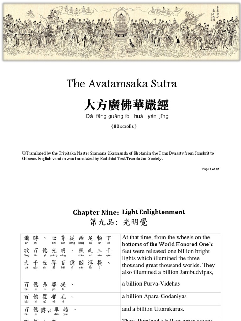 The Avatamsaka Sutra 9 27 2019 PDF Bodhisattva Heaven