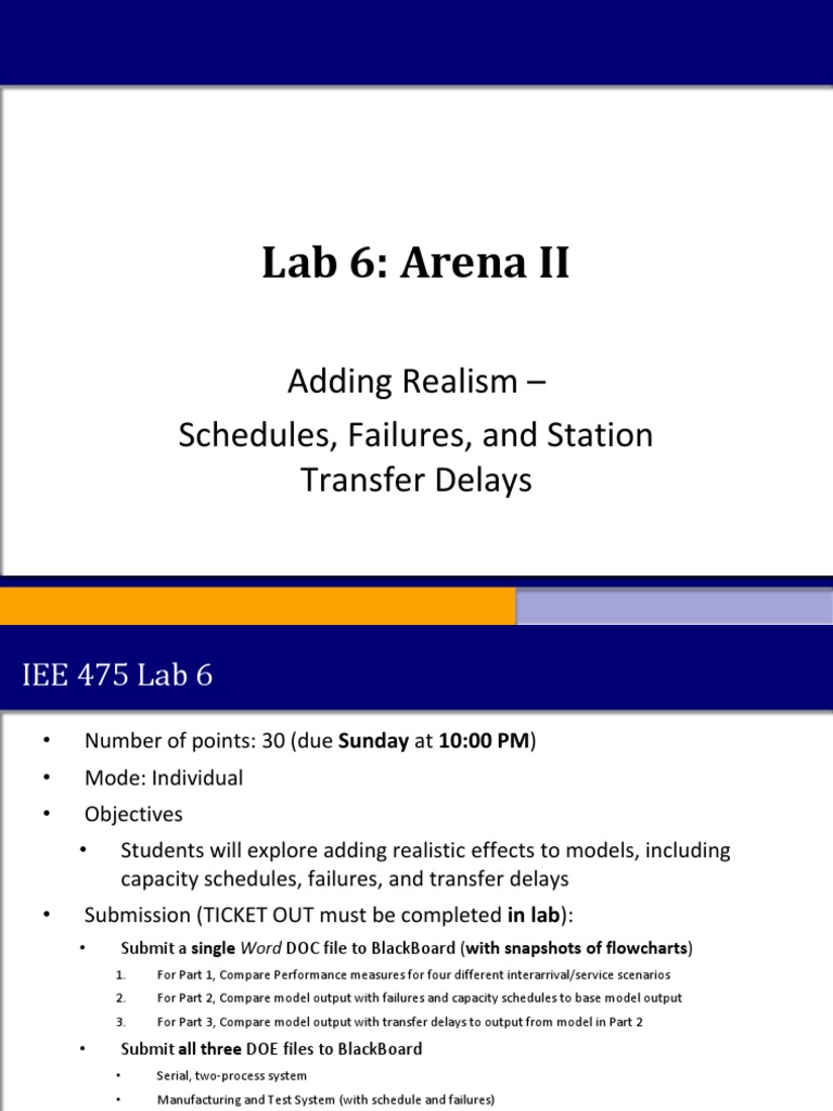 Arena II Lab: Realism in Modeling | PDF | Computing | Areas Of Computer ...