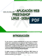 Manual Aplicación Web Prestashop Linux-Debian Lared38110