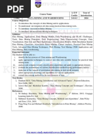 CS402 Data Mining and Warehousing PDF