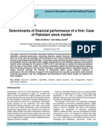 Financial Preformance of A Firm