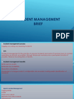 Incident Management Brief