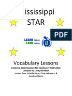 Mississippi STAR Vocabulary Lessons