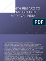 Law With Regard To Non Muslims in Medieval India