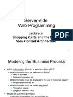 Server-Side Web Programming: Shopping Carts and The Model-View-Control Architecture