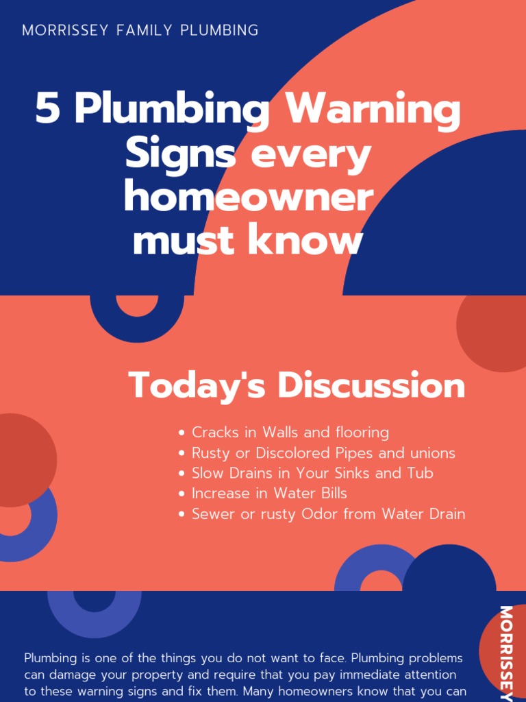 5 Plumbing Warning Signs Every Homeowner Must Know | PDF | Plumbing ...