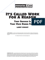 Its Called Work For A Reason PDF