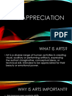 Arts Appreciation Report