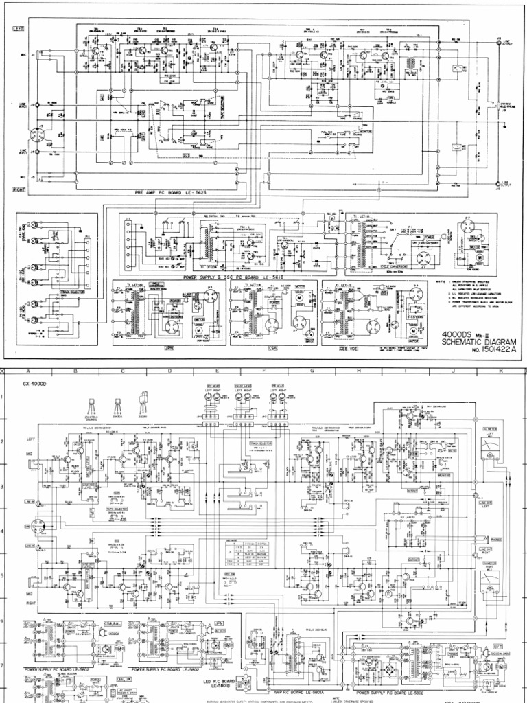 Akai GX-4000D - GX-4000DB - GX-4000DS (mkII) Schematic Diagram | PDF