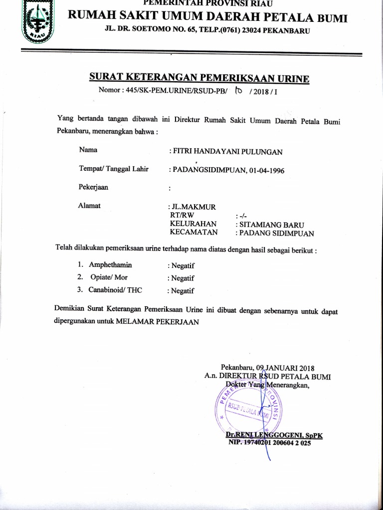 Download 65+ Contoh Surat Bebas Narkoba Terbaik Gratis