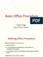 Basic Office Procedure by Tejveer Singh