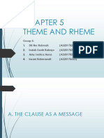 Chapter 5 - Theme and Rheme