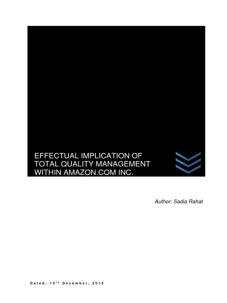 Amazon Quality Control Case Study PDF Inventory Quality Management