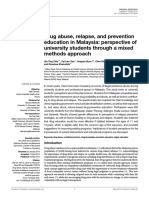 Drug Abuse, Relapse, and Prevention Education in Malaysia Perspective of University Students Through A Mixed Methods Approach