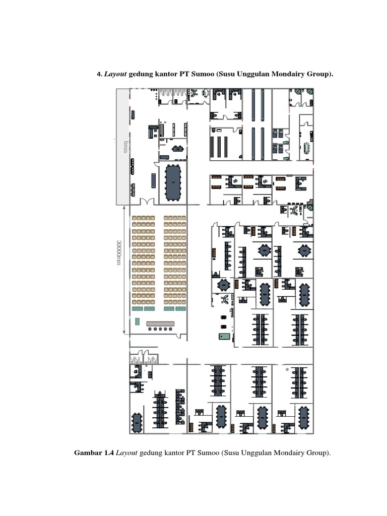 Layout Gedung Kantor PT Sumoo | PDF