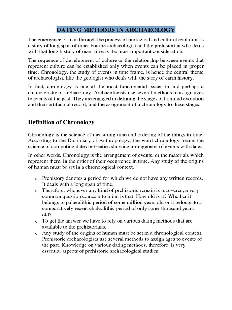 Archaeological Dating Methods Explained | PDF | Radiocarbon Dating | Nature