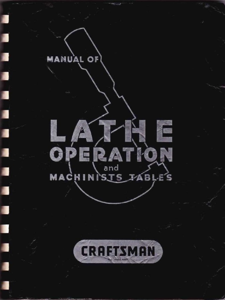Manual of Lathe Operation and Machinists Tables1 PDF PDF