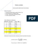 Calculos y Resultados