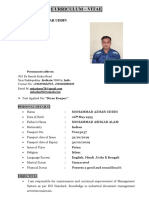 CV Store Keeper MOHAMAAD AZHAR UDDIN PDF