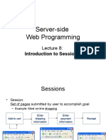 Server-Side Web Programming: Introduction To Sessions