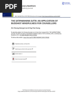 Contemporary Buddhism Volume Issue 2019 (Doi 10.1080 - 14639947.2018.1576292) Lee, Kin Cheung (George) Chez Kuang, Ong - The Satipa Hāna Sutta - An Application of Buddhist Mindfulness For Counsello