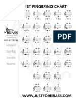 JustForBrass Trumpet Fingering Chart PDF