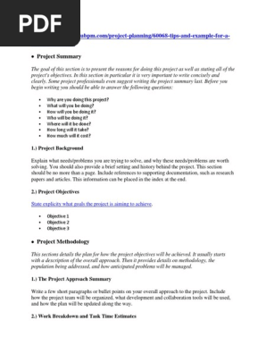 Project Proposal Example