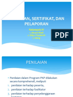 Penilaian, Sertifikat, Dan Pelaporan