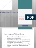 Writing Audit Reports 2015