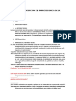 Audiencia de Excepcion de Improcedencia de La Accion