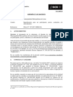 157-17 - MUN METROP LIMA - Impedimentos para Ser Participante Postor Contratista Y-O Subcontratista (T.D. 11087333)