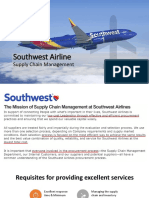 Southwest Airline Supply Chain Excellence