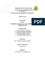 Determinación de Las Características Empresariales