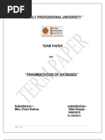Download Fragmentation of Database Term Paper by Nitinmanubansh SN43976678 doc pdf