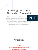 AP Biology Unit 1 Powerpoint Collection