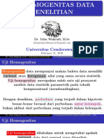 Homogenitas SPSS