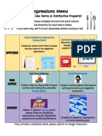 Expressions Choice Board