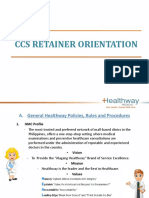 CCS Retainer Orientation