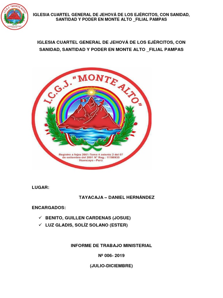 Iglesia Cuartel General de Jehová de Los Ejércitos | PDF | Cristo ...