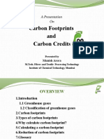 Carbon Footprints and Carbon Credits by Munish