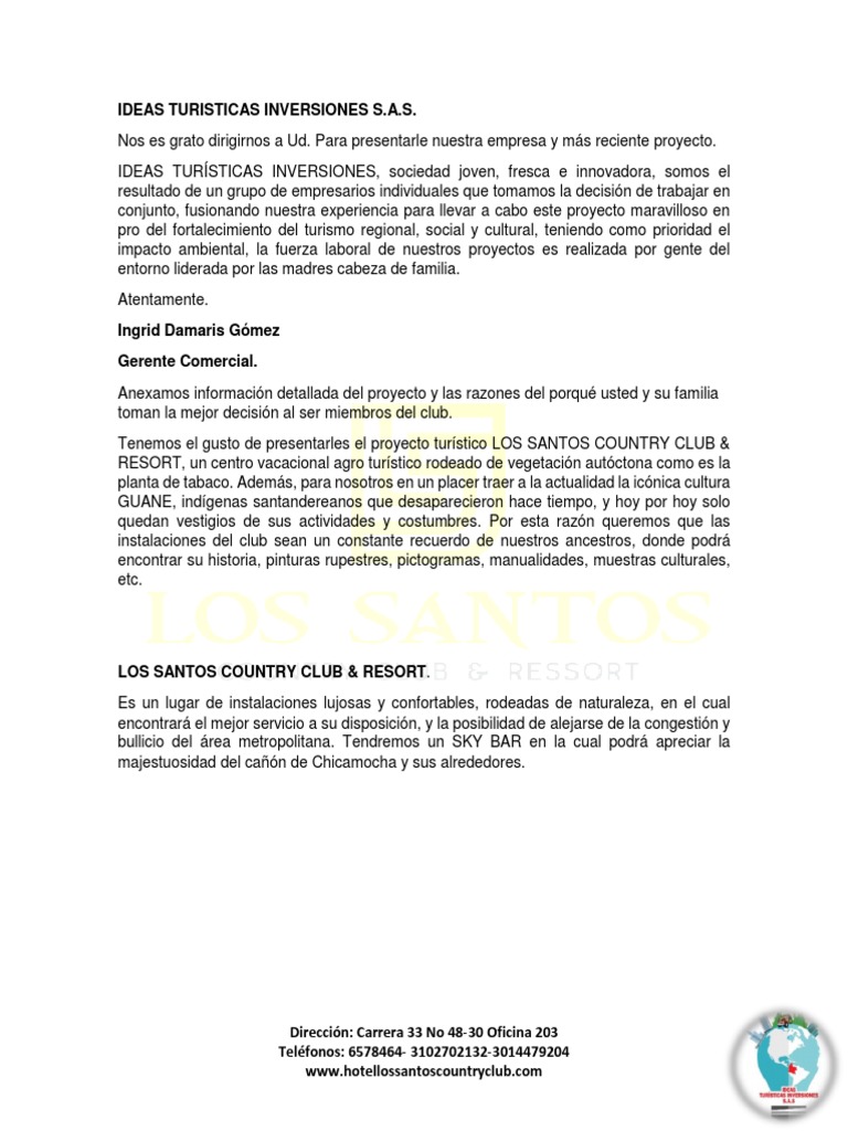 Los Santos Country Club | PDF | Hotel | Hotel y alojamiento