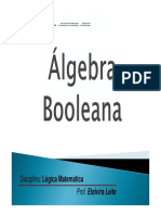 4-Lógica Matemática - Álgebra Booleana