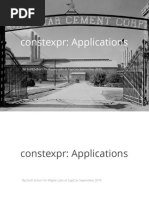 Constexpr Applications - Scott Schurr 