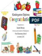 Kindergarten Diploma