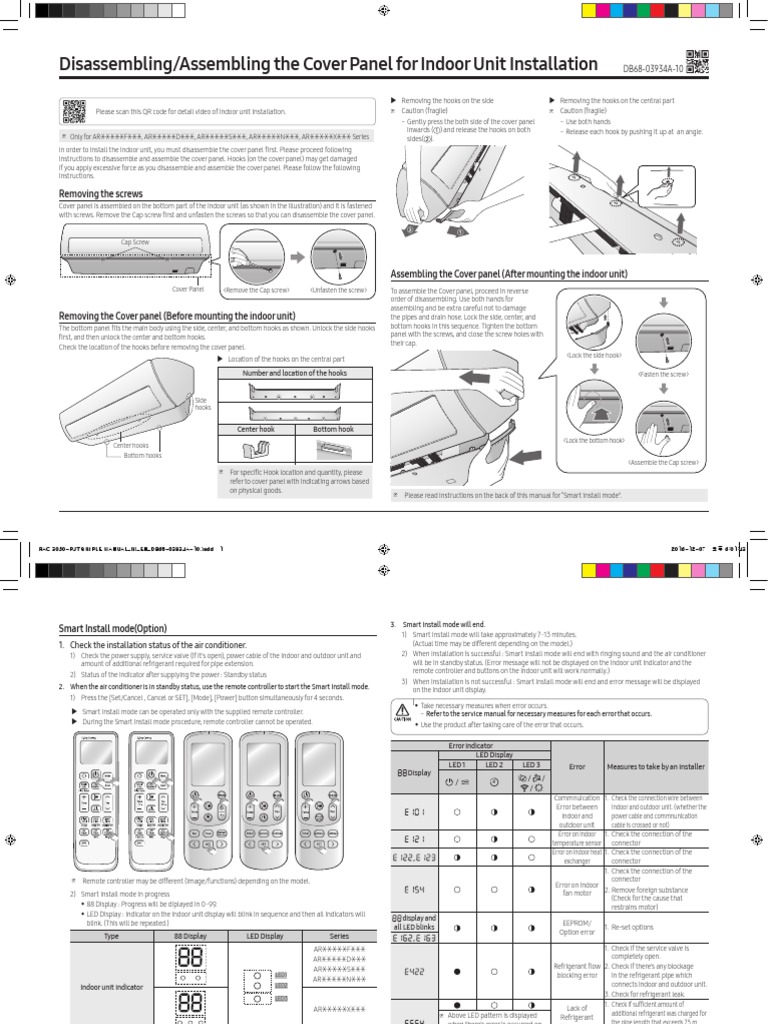 Rac 3050-PJT Simple Manual Im en Db68-03934a-10. 161207 | PDF | Screw ...