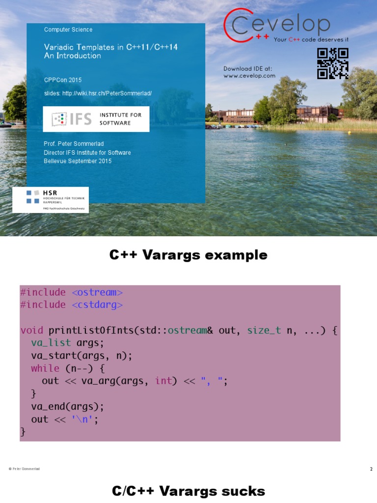 Variadic Templates Guidelines, Examples and CompileTime Computation