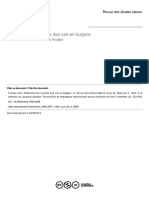 LING - Feuillet J., Réflexions Sur La Perte Des Cas en Bulgare, 1992