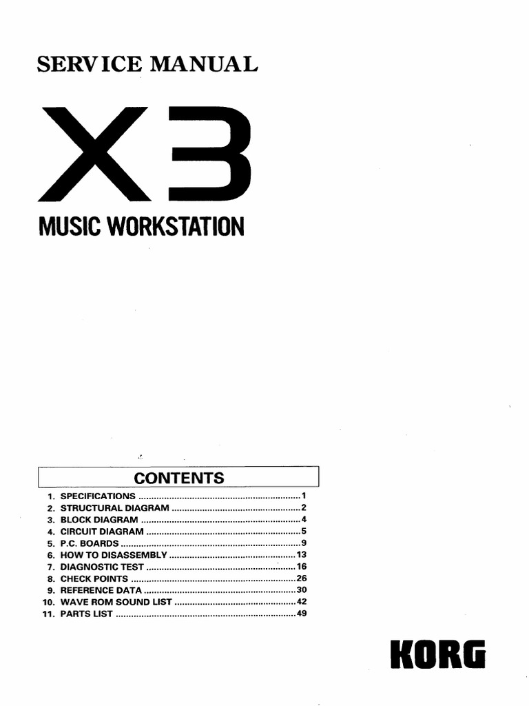 X3 Service Manual PDF PDF